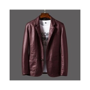 Chaqueta de cuero para hombre, traje Delgado, primavera y otoño Chaqueta de cuero para hombre, traje Delgado, primavera y otoño