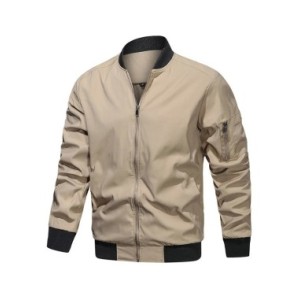 Chaqueta Bomber ligera de otoño para hombre, abrigo de béisbol de trabajo universitario de vuelo informal, talla de EE. UU., Pri Chaqueta Bomber ligera de otoño para hombre, abrigo de béisbol de trabajo universitario de vuelo informal, talla de EE. UU., Pri