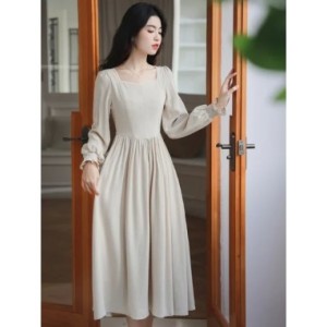 Vestido de algodón y lino de estilo francés para mujer, ropa Medieval de algodón, pradera, elegante, Mori, Retro, Vintage, para 