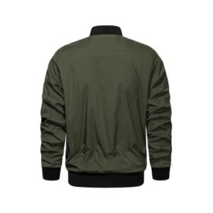 Chaqueta Bomber ligera de otoño para hombre, abrigo de béisbol de trabajo universitario de vuelo informal, talla de EE. UU., Pri