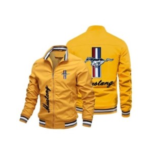 Chaqueta de béisbol con estampado de marca para hombre, chaqueta de Aviador informal de cuello redondo, chaqueta delgada de Must