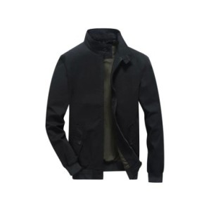 Chaqueta de trabajo de manga larga para hombre, chaqueta de Aviador lavada, gruesa, cálida, informal, Color sólido, con solapa f
