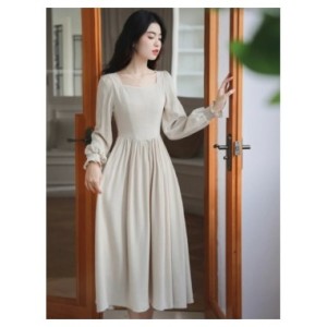 Vestido de algodón y lino de estilo francés para mujer, ropa Medieval de algodón, pradera, elegante, Mori, Retro, Vintage, para 