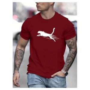 Camiseta holgada de verano para hombre, 100 algodón, estampada, Tops