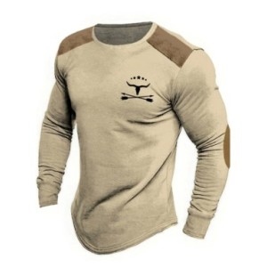 Camiseta con estampado 3D de cabeza de toro para hombre, diseño Retro, informal, Simple, moderno, calle al aire libre, ejercicio