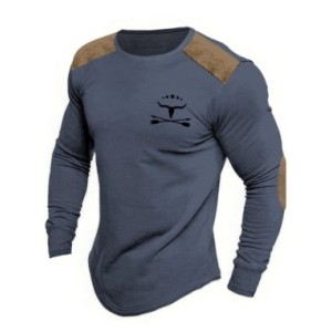 Camiseta con estampado 3D de cabeza de toro para hombre, diseño Retro, informal, Simple, moderno, calle al aire libre, ejercicio