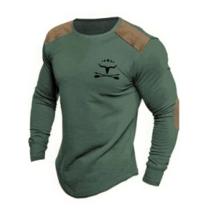 Camiseta con estampado 3D de cabeza de toro para hombre, diseño Retro, informal, Simple, moderno, calle al aire libre, ejercicio Camiseta con estampado 3D de cabeza de toro para hombre, diseño Retro, informal, Simple, moderno, calle al aire libre, ejercicio