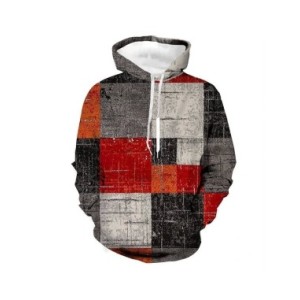 Jersey de manga larga con estampado a cuadros 3d para hombre, ropa de calle, suéter con capucha de gran tamaño, Sudadera con cap Jersey de manga larga con estampado a cuadros 3d para hombre, ropa de calle, suéter con capucha de gran tamaño, Sudadera con cap