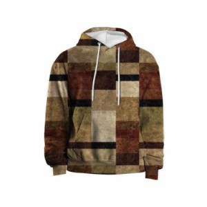 Jersey de manga larga con estampado a cuadros 3d para hombre, ropa de calle, suéter con capucha de gran tamaño, Sudadera con cap