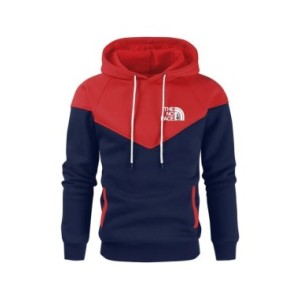 Sudadera con capucha de empalme para hombre, ropa de calle informal con estampado de The No Face, estilo Hip Hop, jersey de lana Sudadera con capucha de empalme para hombre, ropa de calle informal con estampado de The No Face, estilo Hip Hop, jersey de lana