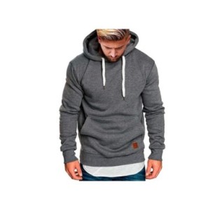 Sudadera con capucha informal de gran tamaño para hombre, sudaderas largas sin mangas con cordón sólido, Sudadera con capucha pa