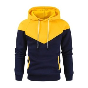 Sudadera con capucha de retales para hombre, ropa informal de lana suelta, ropa de calle cálida, Top deportivo con capucha de mo Sudadera con capucha de retales para hombre, ropa informal de lana suelta, ropa de calle cálida, Top deportivo con capucha de mo