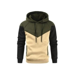 Sudadera con capucha de retales para hombre, ropa informal de lana suelta, ropa de calle cálida, Top deportivo con capucha de mo Sudadera con capucha de retales para hombre, ropa informal de lana suelta, ropa de calle cálida, Top deportivo con capucha de mo