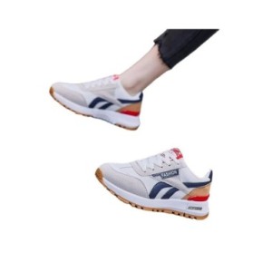 Zapatillas de deporte para Mujer, zapatos deportivos informales a la moda, con cordones, de malla transpirable, para correr, 36- Zapatillas de deporte para Mujer, zapatos deportivos informales a la moda, con cordones, de malla transpirable, para correr, 36-