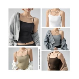 Camiseta básica sin mangas para mujer, Lisa camisola con tirantes finos, ajustada, de punto, venta al por mayor, Verano Camiseta básica sin mangas para mujer, Lisa camisola con tirantes finos, ajustada, de punto, venta al por mayor, Verano