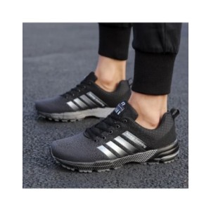 Zapatillas de correr para hombre y mujer, zapatos de malla transpirable con absorción de impacto, a la moda, talla grande, noved