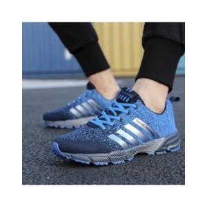 Zapatillas de correr para hombre y mujer, zapatos de malla transpirable con absorción de impacto, a la moda, talla grande, noved