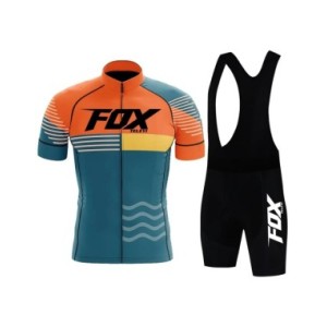 Fox teleyi-pantalones cortos de ciclismo para hombre, Jersey de bicicleta de montaña, conjunto deportivo de secado rápido, veran