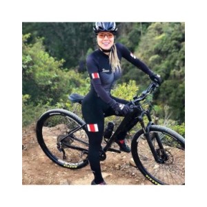 XAMA-ropa de ciclismo para mujer, traje de triatlón, pantalones de manga larga, de una pieza licra, Gel 20D, primavera y otoño