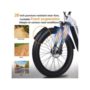 Shengmilo MX06 Bicicleta Eléctrica 1000W Bafang Fat Bike Potente Bicicleta Electrica Montañade 48V17.5AH Batería de Litio Extraí Shengmilo MX06 Bicicleta Eléctrica 1000W Bafang Fat Bike Potente Bicicleta Electrica Montañade 48V17.5AH Batería de Litio Extraí