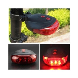 Luz trasera roja para bicicleta de montaña, luz láser intermitente de advertencia, piezas de ciclismo Luz trasera roja para bicicleta de montaña, luz láser intermitente de advertencia, piezas de ciclismo