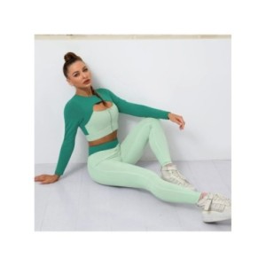 Cloud Hide-Conjunto de Yoga con cremallera para mujer, ropa deportiva Sexy para gimnasio, Fitness, pantalones de Yoga, Leggings, Cloud Hide-Conjunto de Yoga con cremallera para mujer, ropa deportiva Sexy para gimnasio, Fitness, pantalones de Yoga, Leggings,