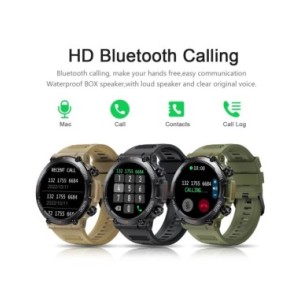MELANDA-reloj inteligente K56 para hombre, accesorio de pulsera resistente al agua con pantalla HD de 1,39 pulgadas, Bluetooth, 