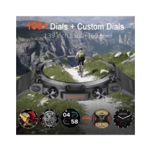 MELANDA-reloj inteligente K56 para hombre, accesorio de pulsera resistente al agua con pantalla HD de 1,39 pulgadas, Bluetooth,  MELANDA-reloj inteligente K56 para hombre, accesorio de pulsera resistente al agua con pantalla HD de 1,39 pulgadas, Bluetooth,