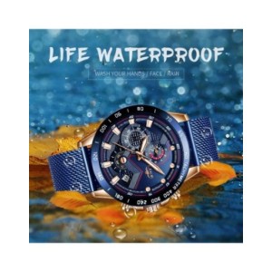 LIGE-reloj de oro rosa de lujo para mujer, pulsera deportiva de cuarzo, resistente al agua, novedad