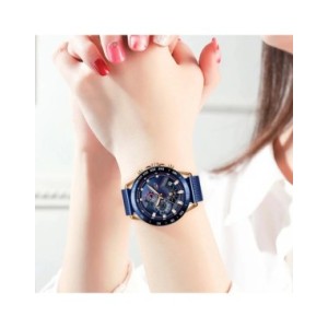 LIGE-reloj de oro rosa de lujo para mujer, pulsera deportiva de cuarzo, resistente al agua, novedad