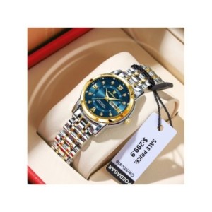 POEDAGAR-Reloj de pulsera de cuarzo para mujer, accesorio de lujo, resistente al agua, de acero inoxidable, luminoso, con fecha 