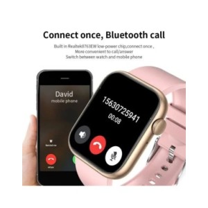 Reloj inteligente con carga inalámbrica para hombre y mujer, pulsera deportiva con Bluetooth, llamadas, personalizada, 2024