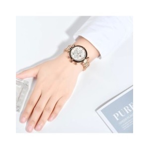 REWARD-Reloj de pulsera con correa de acero inoxidable para mujer, relojes de cuarzo, cronógrafo, calendario, resistente al agua