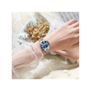POEDAGAR-Reloj de pulsera de lujo para mujer, cronógrafo de cuarzo resistente al agua, luminoso, con fecha, de acero inoxidable