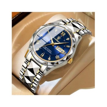 POEDAGAR-reloj de pulsera de lujo para hombre, cronógrafo de cuarzo, de acero inoxidable, luminoso, resistente al agua, con fech