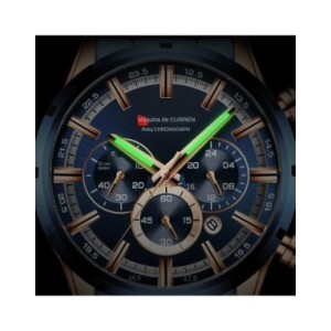 CURREN Reloj Lujoso para Hombre, Marca Superior, Cuarzo, Deportivo, Reloj Masculino, Acero Original, Impermeable, Cronógrafo de  CURREN Reloj Lujoso para Hombre, Marca Superior, Cuarzo, Deportivo, Reloj Masculino, Acero Original, Impermeable, Cronógrafo de