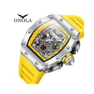 ONOLA-Reloj de pulsera de lujo para hombre, cronógrafo multifunción, deportivo, resistente al agua, luminoso, informal, de cuarz ONOLA-Reloj de pulsera de lujo para hombre, cronógrafo multifunción, deportivo, resistente al agua, luminoso, informal, de cuarz