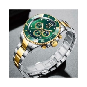 LIGE-reloj analógico de acero inoxidable para hombre, accesorio de pulsera de cuarzo resistente al agua con cronógrafo, compleme LIGE-reloj analógico de acero inoxidable para hombre, accesorio de pulsera de cuarzo resistente al agua con cronógrafo, compleme