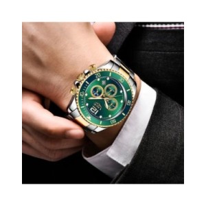 LIGE-reloj analógico de acero inoxidable para hombre, accesorio de pulsera de cuarzo resistente al agua con cronógrafo, compleme LIGE-reloj analógico de acero inoxidable para hombre, accesorio de pulsera de cuarzo resistente al agua con cronógrafo, compleme