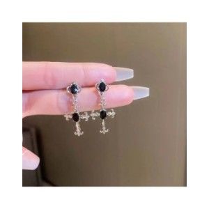 Pendientes de Cruz gótica negra para mujer, joyería Punk para Halloween, creatividad, moda, joyería de declaración hermosa, rega Pendientes de Cruz gótica negra para mujer, joyería Punk para Halloween, creatividad, moda, joyería de declaración hermosa, rega