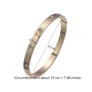 Pulseras de acero inoxidable, brazaletes para mujer, brazaletes para mujer, amor dorado, cristal, boda, regalos de joyería de lu Pulseras de acero inoxidable, brazaletes para mujer, brazaletes para mujer, amor dorado, cristal, boda, regalos de joyería de lu