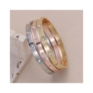 Pulseras de acero inoxidable, brazaletes para mujer, brazaletes para mujer, amor dorado, cristal, boda, regalos de joyería de lu Pulseras de acero inoxidable, brazaletes para mujer, brazaletes para mujer, amor dorado, cristal, boda, regalos de joyería de lu