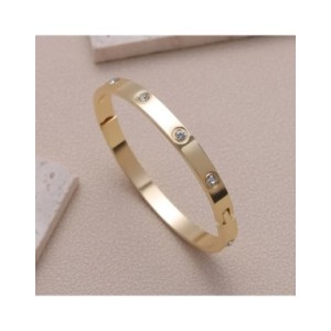 Pulseras de acero inoxidable, brazaletes para mujer, brazaletes para mujer, amor dorado, cristal, boda, regalos de joyería de lu Pulseras de acero inoxidable, brazaletes para mujer, brazaletes para mujer, amor dorado, cristal, boda, regalos de joyería de lu