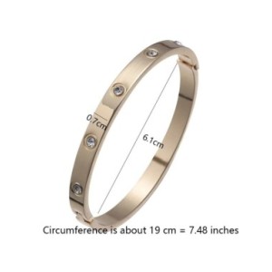 Pulseras de acero inoxidable, brazaletes para mujer, brazaletes para mujer, amor dorado, cristal, boda, regalos de joyería de lu Pulseras de acero inoxidable, brazaletes para mujer, brazaletes para mujer, amor dorado, cristal, boda, regalos de joyería de lu