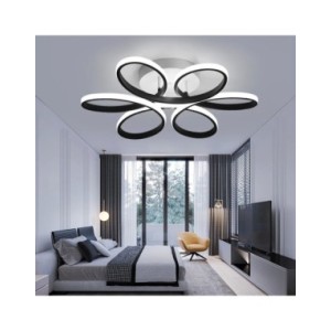 Luces de techo LED de flores modernas, iluminación interior sódica, lámpara de techo montada en superficie para dormitorio, sala