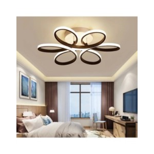 Luces de techo LED de flores modernas, iluminación interior sódica, lámpara de techo montada en superficie para dormitorio, sala