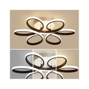 Luces de techo LED de flores modernas, iluminación interior sódica, lámpara de techo montada en superficie para dormitorio, sala