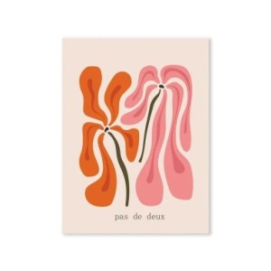 Arte de pared abstracto de Henri Matisse, póster de color de mercado de flores, pintura de lienzo botánico naranja, decoración n