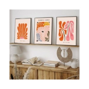 Arte de pared abstracto de Henri Matisse, póster de color de mercado de flores, pintura de lienzo botánico naranja, decoración n Arte de pared abstracto de Henri Matisse, póster de color de mercado de flores, pintura de lienzo botánico naranja, decoración n