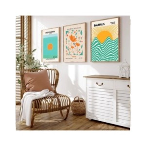 Póster abstracto con estampado de Matisse, pintura en lienzo azul, Amanecer, sol, Bauhaus, mercado de flores, arte de pared, dec Póster abstracto con estampado de Matisse, pintura en lienzo azul, Amanecer, sol, Bauhaus, mercado de flores, arte de pared, dec